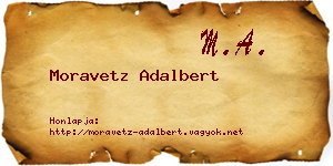 Moravetz Adalbert névjegykártya