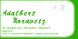 adalbert moravetz business card